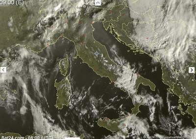 Situazione attuale: sole, foschie o nebbie e residua instabilità