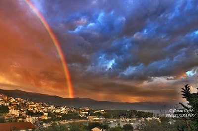 Doppio arcobaleno in Croazia dopo il maltempo spettacolo nei cieli di Koprivnica2