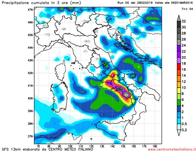 Maltempo verso il Sud Italia dalla sera di domani