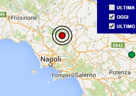Terremoto oggi Campania 12 marzo 2016, scossa M 2.6 in provincia di Benevento, dati Ingv
