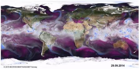 Acqua in atmosfera: studi sempre più complessi sui flussi d'acqua in un video del Bjerknes Centre - bjerknes.uib.no