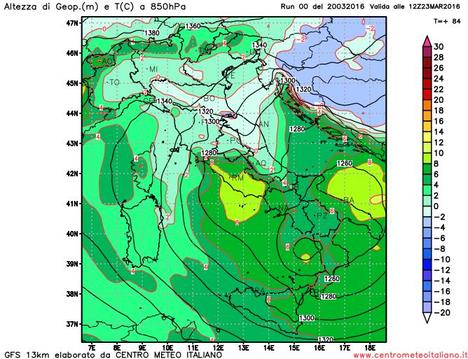 Aria più fredda in arrivo da Nord-Est potrà portare neve sull'Appennino tra Mercoledì e Giovedì Aria più fredda in arrivo da Nord-Est potrà portare neve sull'Appennino tra Mercoledì e Giovedì