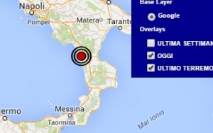 Terremoto oggi Calabria 4 aprile 2016 doppia scossa M 2.5 in provincia di Cosenza, dati Ingv