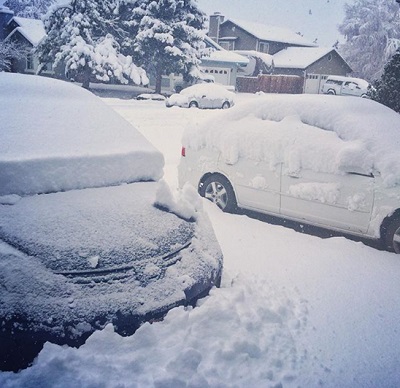 Tempesta Ursula negli Stati Uniti torna il freddo e la neve con fiocchi enormi
