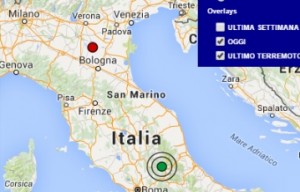 Terremoto oggi 9 aprile 2016 scossa M 2.6 provincia dell'Aquila, M 2.0 provincia di Mantova, dati Ingv