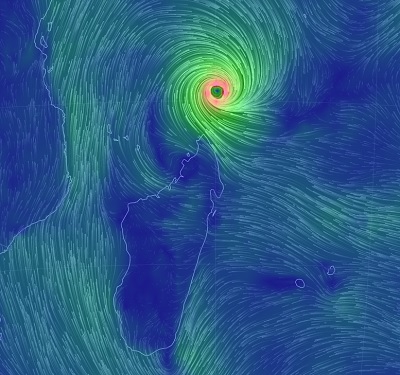Il ciclone Fantala nei prossimi giorni potrebbe arrivare sul Madagascar settentrionale portando forti venti e precipitazioni intense