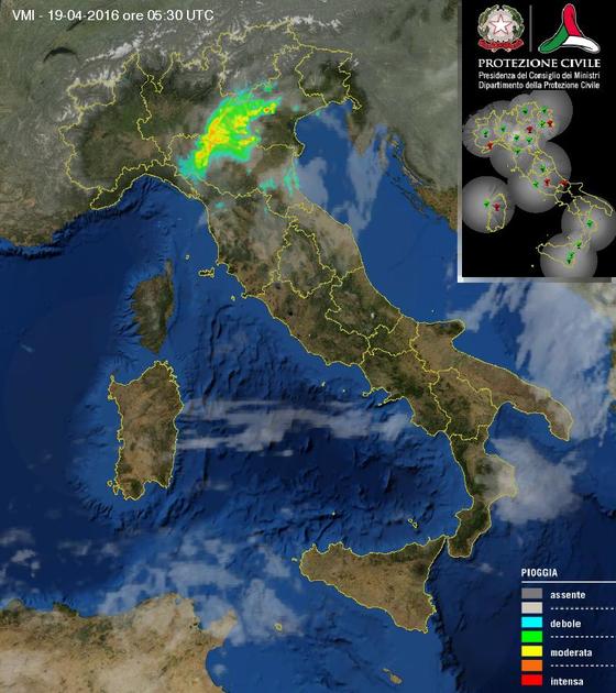 Temporali in atto al momento sulle Regioni di Nord-Est - protezionecivile.gov.it Temporali in atto al momento sulle Regioni di Nord-Est - protezionecivile.gov.it