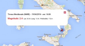 Terremoto oggi Abruzzo, 19 aprile 2016: scossa M 2.0 in provincia dell'Aquila, 2.4 Tirreno Meridionale. Epicentro ed ipocentro - Dati Ingv