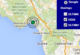 Terremoto oggi Campania, 30 aprile 2016, scossa M 2.8 provincia di Salerno, dati Ingv