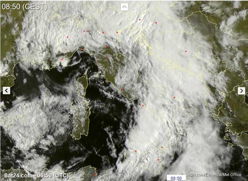 Meteo 1 Maggio: tempo in atto e previsioni per le prossime ore sull'Italia - sat24.com Meteo 1 Maggio: tempo in atto e previsioni per le prossime ore sull'Italia - sat24.com