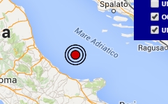 Terremoto oggi 11 maggio 2016 scossa M 3.1 Isole Eolie e M 2.3 provincia di Cuneo in Piemonte - Dati Ingv