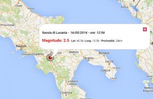 Terremoto oggi Basilicata, 16 maggio 2016: scosse M 2.0, 2.5 e 2.8 provincia di Potenza, M 2.1 provincia di Ascoli Piceno - Dati Ingv