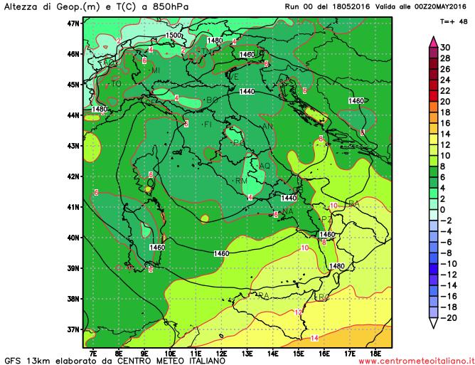 Temperature in calo domani sull'Italia con possibili fiocchi su Alpi e Appennino Temperature in calo domani sull'Italia con possibili fiocchi su Alpi e Appennino