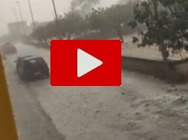 Maltempo in Puglia: il video della violenta grandinata