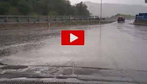 Maltempo in autostrada: piogge intense tra Firenze e Bologna