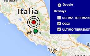 Terremoto oggi Lazio 24 maggio 2016 ieri scossa superficiale M 2.8 a Rieti - Dati Ingv