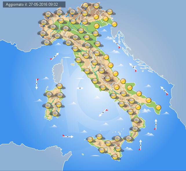 Previsioni Meteo Italia, domani 28 Maggio 
