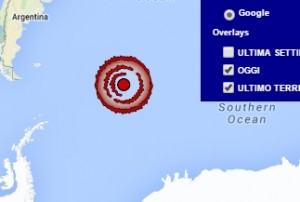 Terremoto Isole Sandwich 28 maggio 2016 forte scossa M 7.1 - Dati Ingv