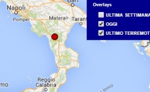 Terremoto oggi Basilicata 31 maggio 2016 scossa M 2 in provincia di Potenza - Dati Ingv