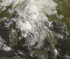 Tempo in atto: immagine live del satellite, fonte: sat24.com