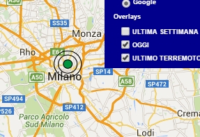 Terremoto oggi Lombardia 15 giugno 2016 scossa M 2.6 a Milano - Dati Ingv