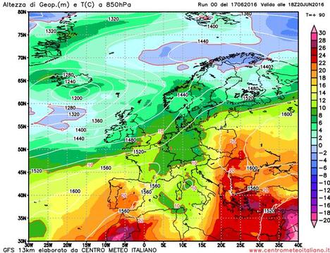 Inizio di settimana con temperature al di sotto della media sull'Italia Inizio di settimana con temperature al di sotto della media sull'Italia
