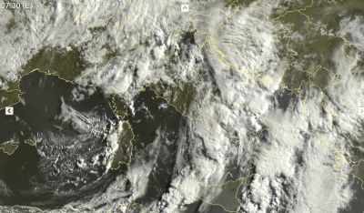 Meteosat delle ore 7:30, fonte: sat24.com