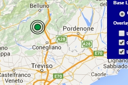 Terremoto oggi Veneto 21 giugno 2016 scossa M 2.4 provincia di Treviso, M 3.1 Eolie - Dati Ingv