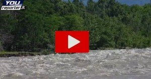 Fiume Brembo in piena: Protezione Civile allertata