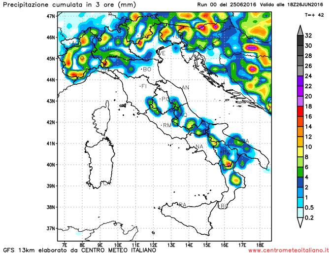 Meteo Weekend: aria più fresca in quota porterà durante il weekend temporali e acquazzoni pomeridiani sull'Italia