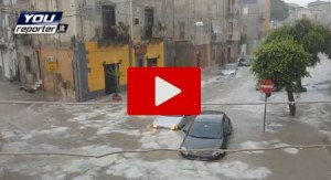 Maltempo in Sicilia: diffuso un video di un paese è completamente allagato
