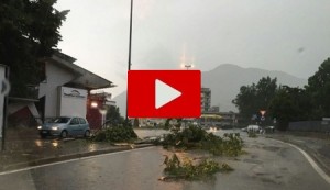 Ondata di maltempo in Trentino: forte temporale provoca molti danni in tutta la zona