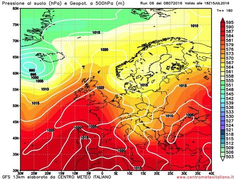 Una saccatura altantica potrebbe raggiungere anche l'Italia intorno alla metà del mese Una saccatura altantica potrebbe raggiungere anche l'Italia intorno alla metà del mese