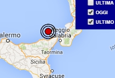 Terremoto oggi Sicilia 11 luglio 2016 scossa M 2.3 Isole Eolie - Dati Ingv