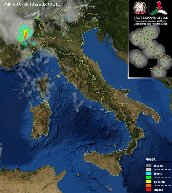 Temporali anche intensi in atto sul Piemonte - protezionecivile.gov.it Temporali anche intensi in atto sul Piemonte - protezionecivile.gov.it