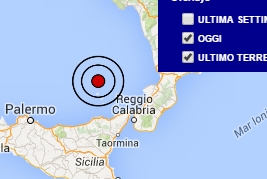 Terremoto oggi Sicilia 22 luglio 2016 scossa M 3.3 Tirreno meridionale - Dati Ingv