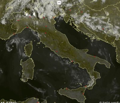 Frame satellitare delle ore 8:45 - Sat24.com 