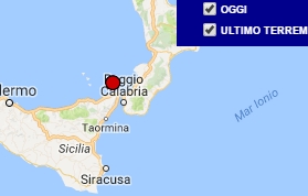 Terremoto oggi Sicilia 15 agosto 2016 lieve scossa M 2.2 Tirreno meridionale - Dati Ingv