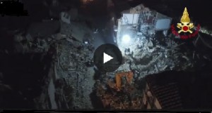 Terremoto Amatrice: ecco il video dall’alto girato con il drone dai vigili del fuoco