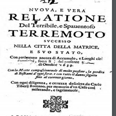 Il documento che testimonia le tragiche conseguenze del forte sisma che ha colpito Amatrice nel 1693 - fonte: Repubblica