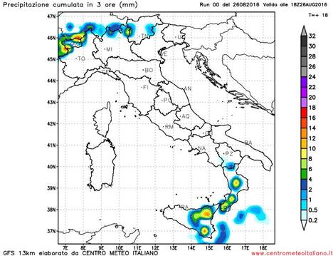 Temporali Italia: prevale l'anticiclone ma locali fenomeni potranno interessare il Sud e le Alpi.