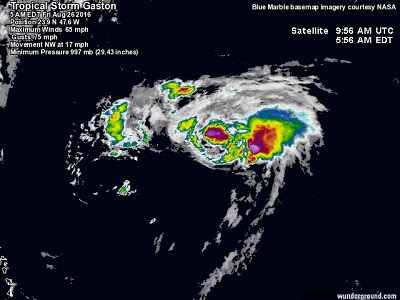 Uragano Gaston la tempesta potrebbe attraversare l'Atlantico e arrivare in Europa a settembre