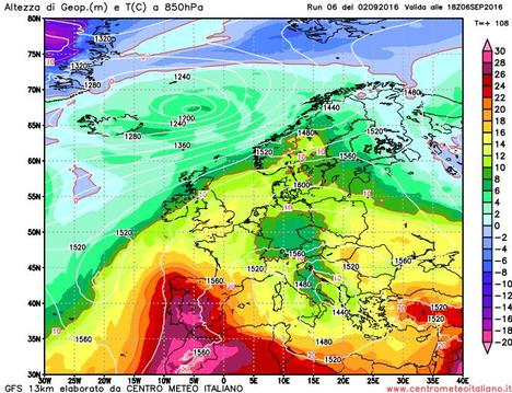 Temperature in calo e maltempo durante la prossima settimana sull'Italia Temperature in calo e maltempo durante la prossima settimana sull'Italia