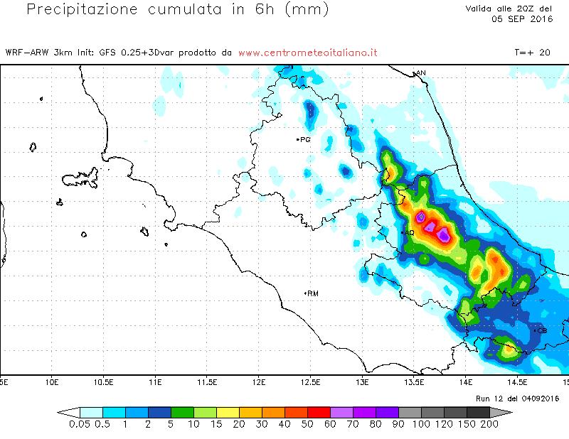 Fenomeni previsiti per il pomeriggio dal nostro modello WRF sul Centro Italia Fenomeni previsiti per il pomeriggio dal nostro modello WRF sul Centro Italia