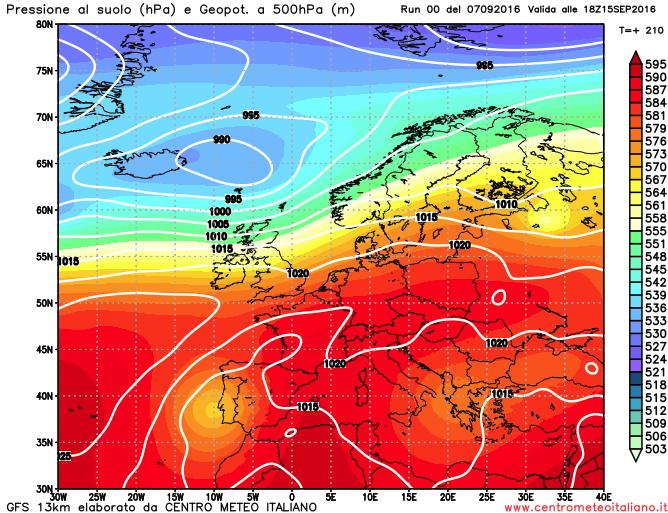 Analisi modelli GFS 00Z 7 settembre 2016: lunga fase instabile sull'Italia a causa di una goccia fredda, di nuovo anticiclone a seguire? Analisi modelli GFS 00Z 7 settembre 2016: lunga fase instabile sull'Italia a causa di una goccia fredda, di nuovo anticiclone a seguire?