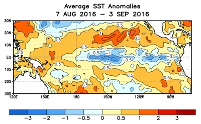 La Niña scendono le possibilità che si possa sviluppare nei prossimi mesi