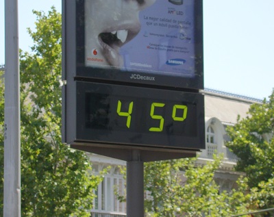 Caldo record in Spagna mai un settembre con temperature oltre i +45°C