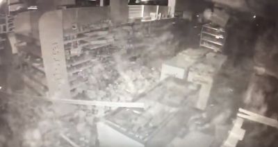 Il video del terremoto di Amatrice all'interno di un supermercato