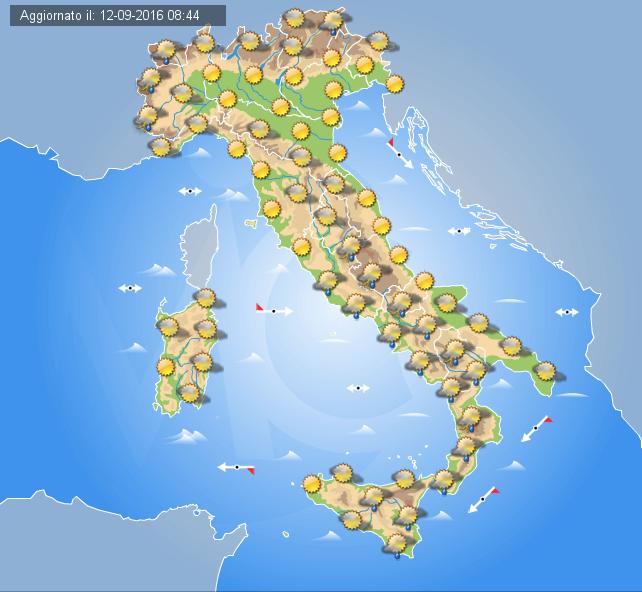 Previsioni meteo domani 13 settembre 2016