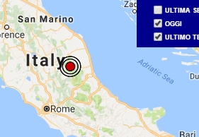 Terremoto oggi Marche 13 settembre 2016 scossa M 2.3 provincia di Macereta, ultime news Amatrice - Dati Ingv